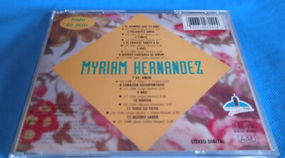 Todo Lo Mio by Myriam Hernández (CD-1992-EMI) 77774271424| eBay