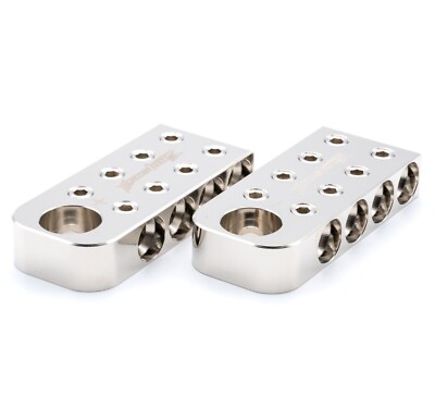 Pair ILL Customz Battery Terminals 0 Gauge 8 Input 1/0 AWG Bolt Down Ends
