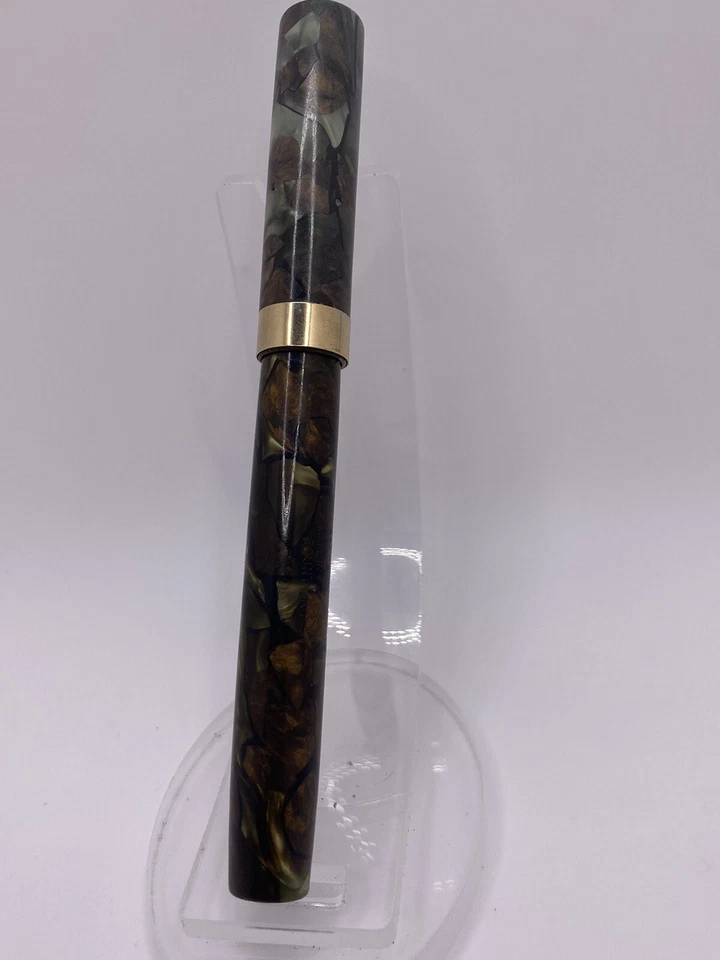 WATERMAN 94 Moss Agate  - 14K GOLD Nib And Trim - Art Deco Circa; 1931-1933 - Image 4 of 4
