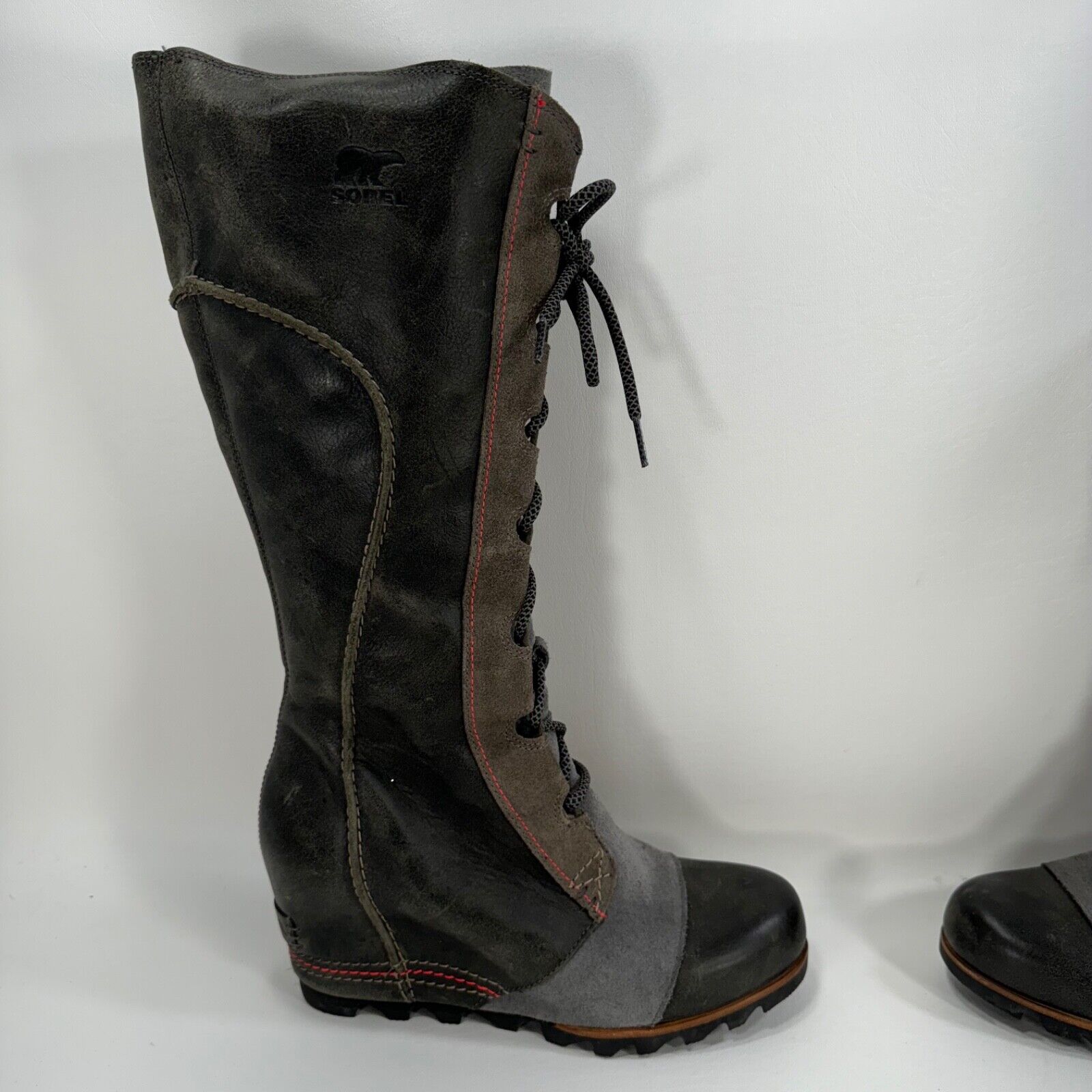Sorel Cate The Great Boots Sz 9 Hidden Wedge Char… - image 6