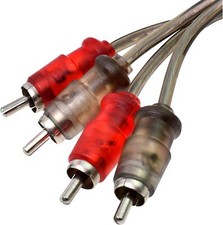 Conext Link Audio RCA Interconnect Cable Patch 1.5FT, 3 Pack, Transparent