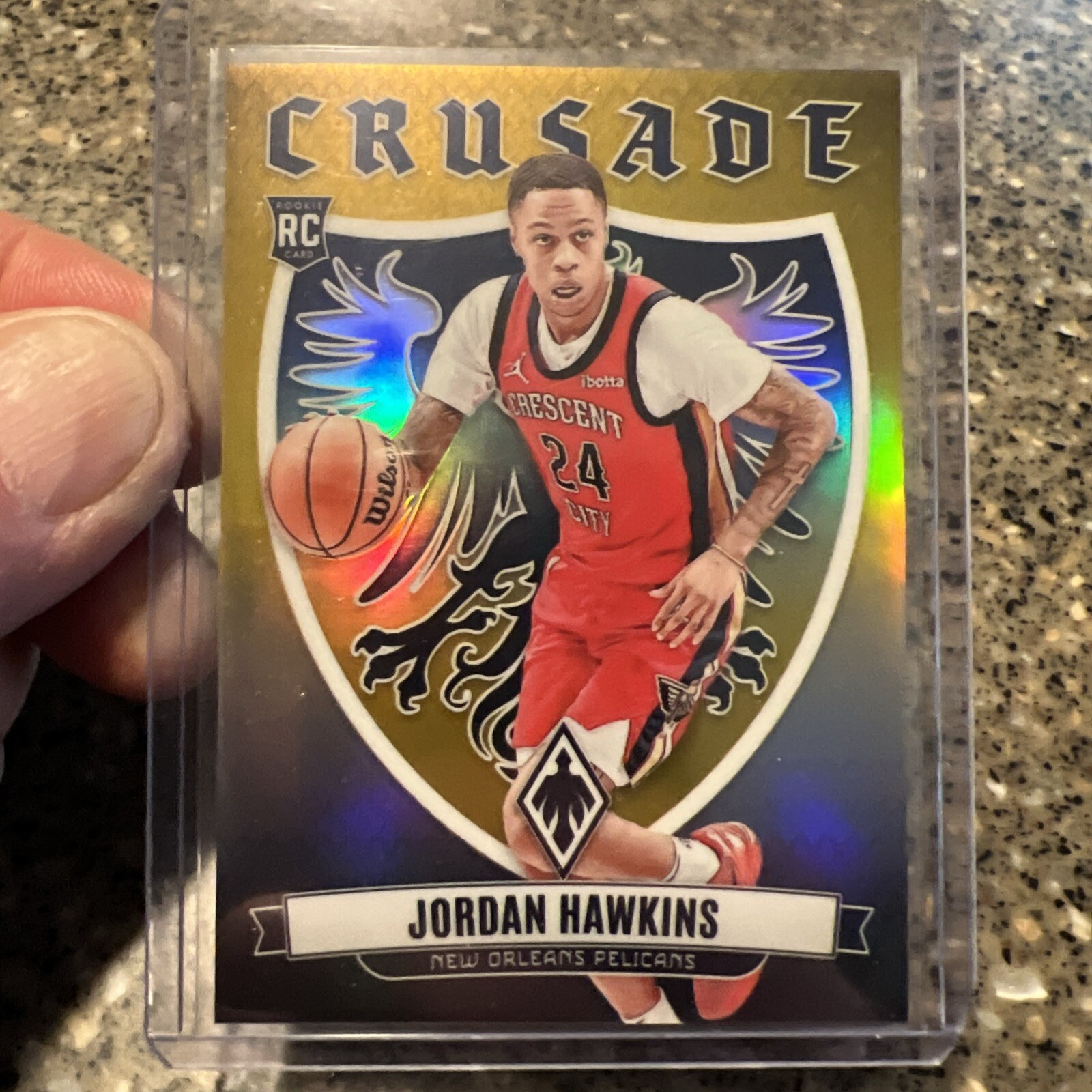 2023-24 Panini Phoenix Jordan Hawkins RC Crusade Gold #’d /10