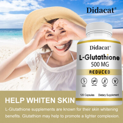 L-Glutahione 500mg Supplement Antioxidant & Anti-Aging,Liver Detox & Repair 
