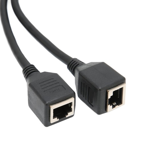 RJ45 Ethernet LAN Network Y Splitter 1 to 2 Port Adapter Cable Connector AU - Picture 4 of 12