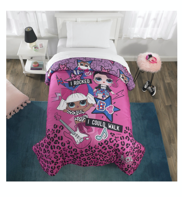 purple kids comforter