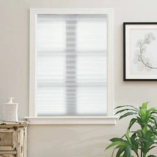 Light Filtering Pleated Non Woven Fabric Cordless Window Blinds 48"x72"