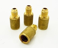 QTY:4 R134A Vacuum Pump Brass Adapter 1/4" Male to 1/2" ACME Female