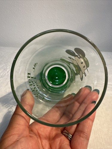 VINTAGE MICKEY MOUSE HAPPY ST PATRICK'S DAY 16 OZ PINT GLASS~LUCKY 4 LEAF CLOVER - Picture 3 of 4