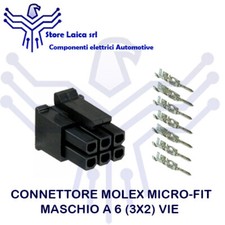 Molex Micro-Fit 6 Way Male Connector Complete With Terminals Auto Moto