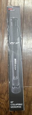Ritz Gear 60'' Collapsible Monopod/Stick, GoPro & Digital Camera Compatible Black