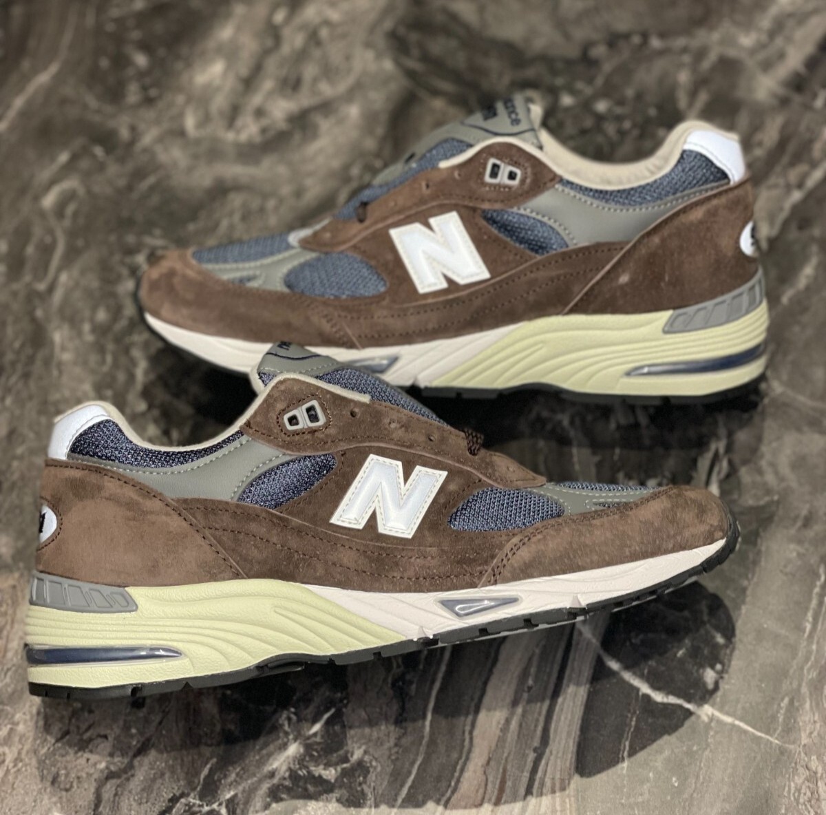 New Balance 991 BNG Brown and Navy Brand New UK8 UK