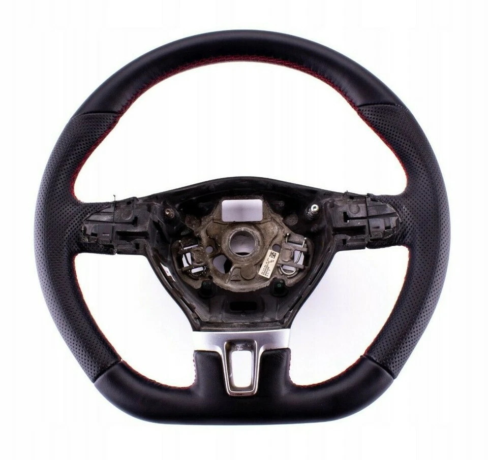 Sportlenkrad Lederlenkrad VW Passat B7 2010-2014 Bj NEU LEDERBEZUG Neu Beziehen - Bild 3 von 3