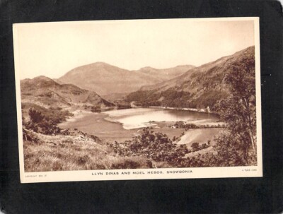 C1519 UK Llyn Dinas and Moel Hebog Snowdonia Tucks vintage postcard