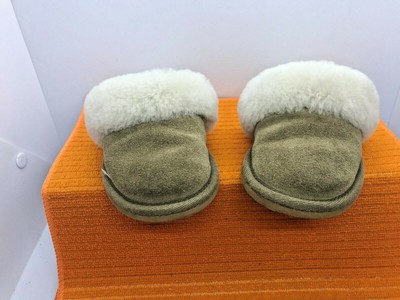 lands end women's shearling scuff slippers