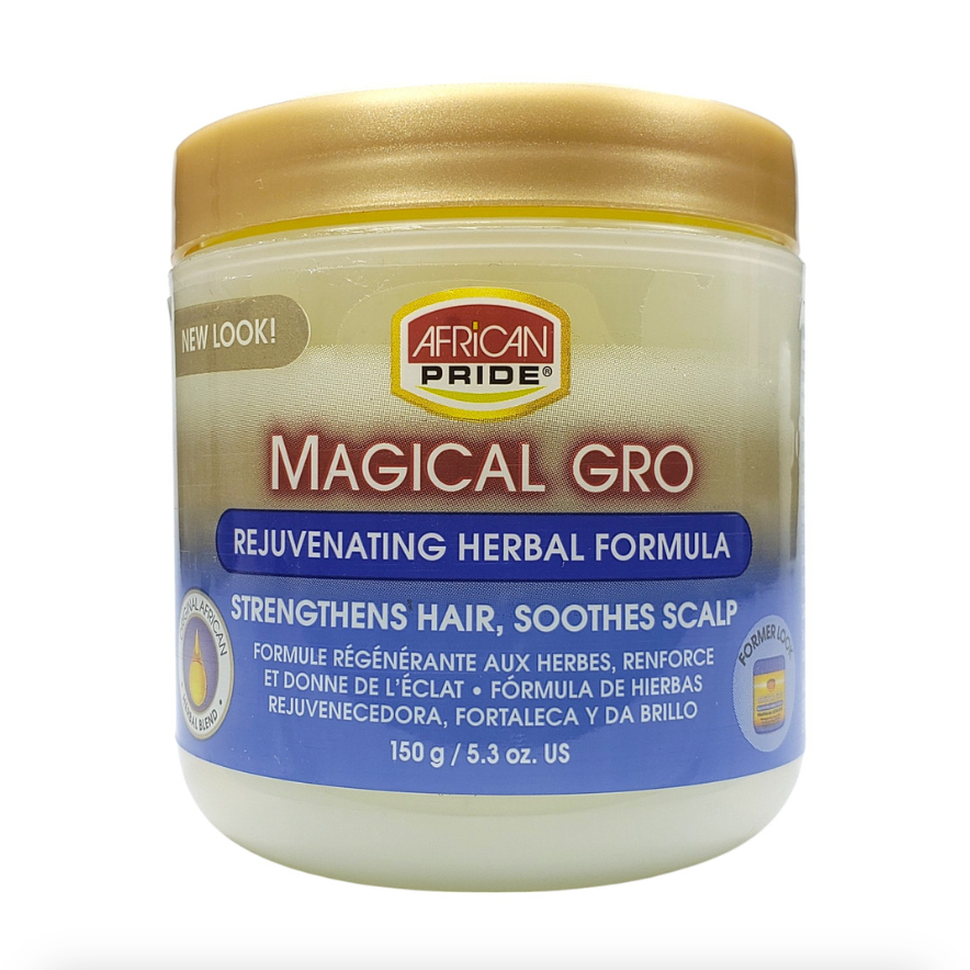 African Pride Magical Gro Healthy Herbal Strengthen Hair & Soothes Scalp 5.3oz