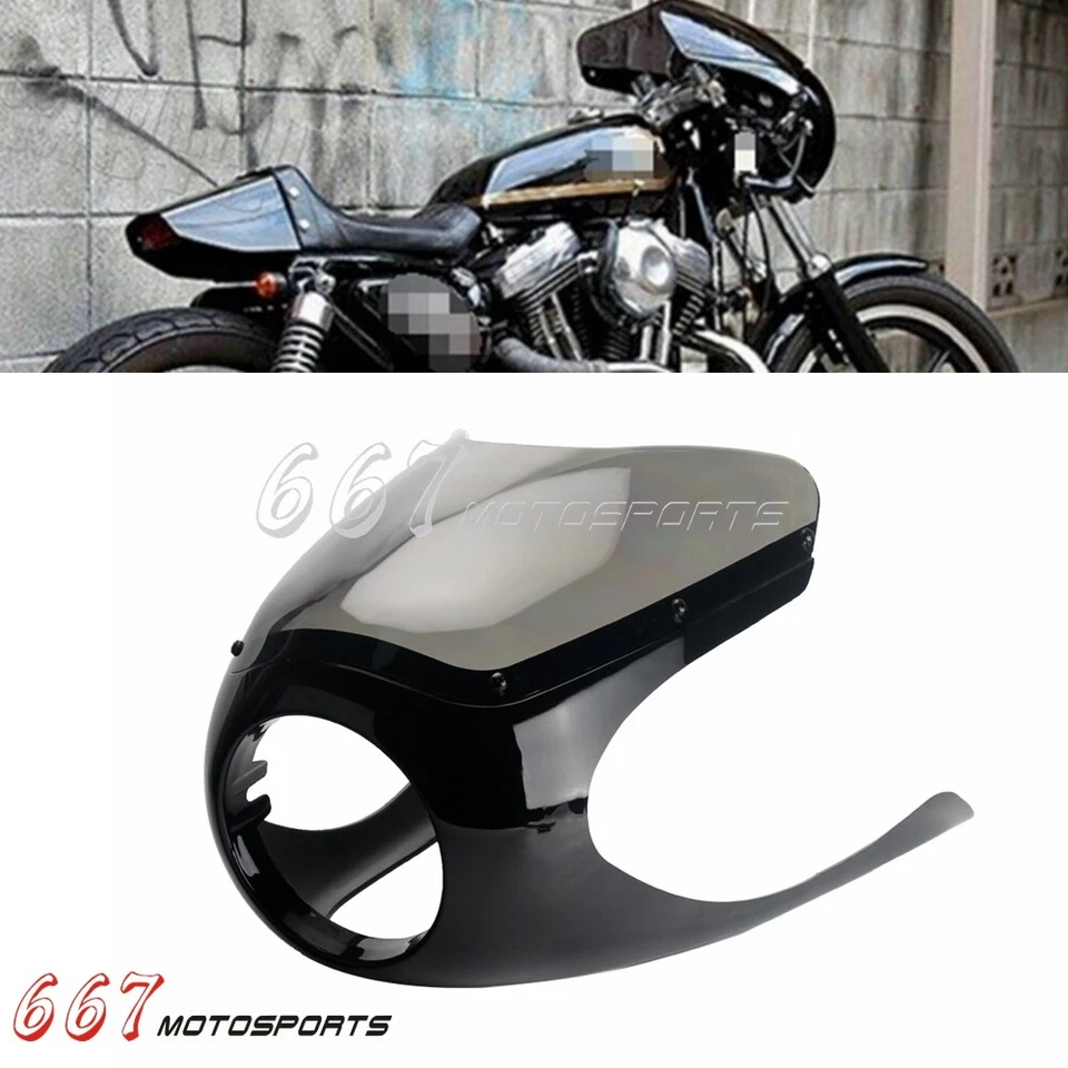 For Thruxton Honda Suzuki Yamaha XS650 BMW R100 R80 Cafe Racer Front Fairing - Image 2 of 4