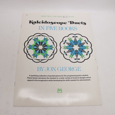 Jon George Kaleidoscope Duets in Five Books No 2 Piano Songbook 1974 Alfred