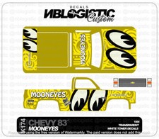 '83 CHEVY SILVERADO Custom WaterSlide Decal for hot wheels 1/64