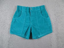 Ocean Pacific OP Shorts Mens 32 Blue Teal Corduroy Long Rider Vintage Surf