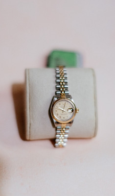 ROLEX Lady's Watch 69173 STAINLESS - 18K OYSTER PERPETUAL - Champagne - Jubilee