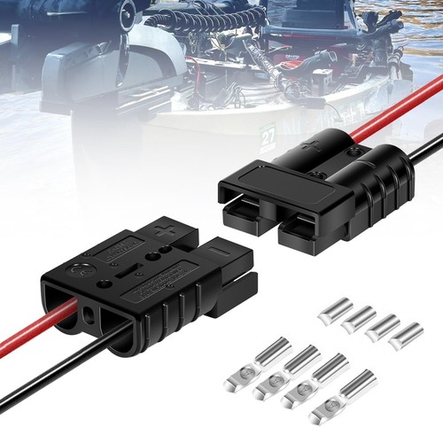 1865107 MKR20 Trolling Motor Quick Connect Plug for Minn Kota 6-12 Gauge Wire - Foto 2 di 13