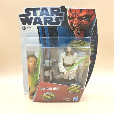 Star Wars Qui-Gon Jinn MH10 Movie Heroes Series (2012, Hasbro) 3,75  (AF8051)