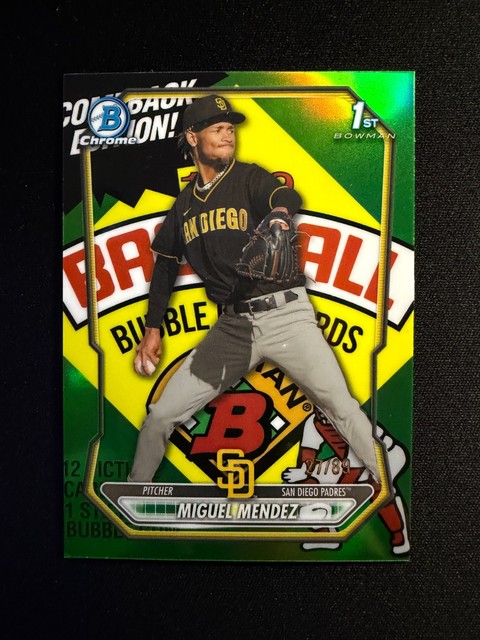 2026 Bowman Chrome Prospects Miguel Mendez #BCP-107 Packfractor 27/89 Padres