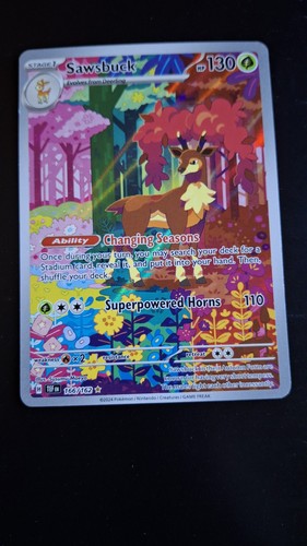 Sawsbuck 166/162 SV05 Temporal Forces Illustration Rare Full Art Holo English
