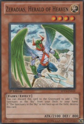 Zeradias, Herald of Heaven - SDLS-EN019 - Common - 1st Edition - Moderately Play