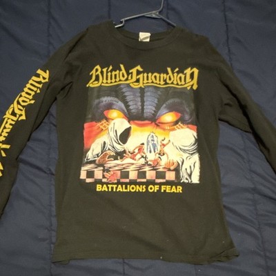 Blind Guardian Battalions of Fear Black Long Sleeve Crew Neck T-Shirt L Yazbek