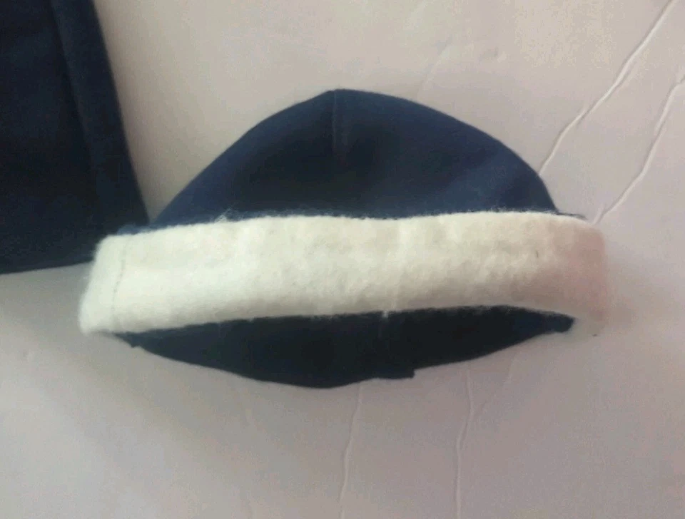 Capa/abrigo azul con sombrero y manguito para muñeca de 18" AG o similar  Foto 3 de 4