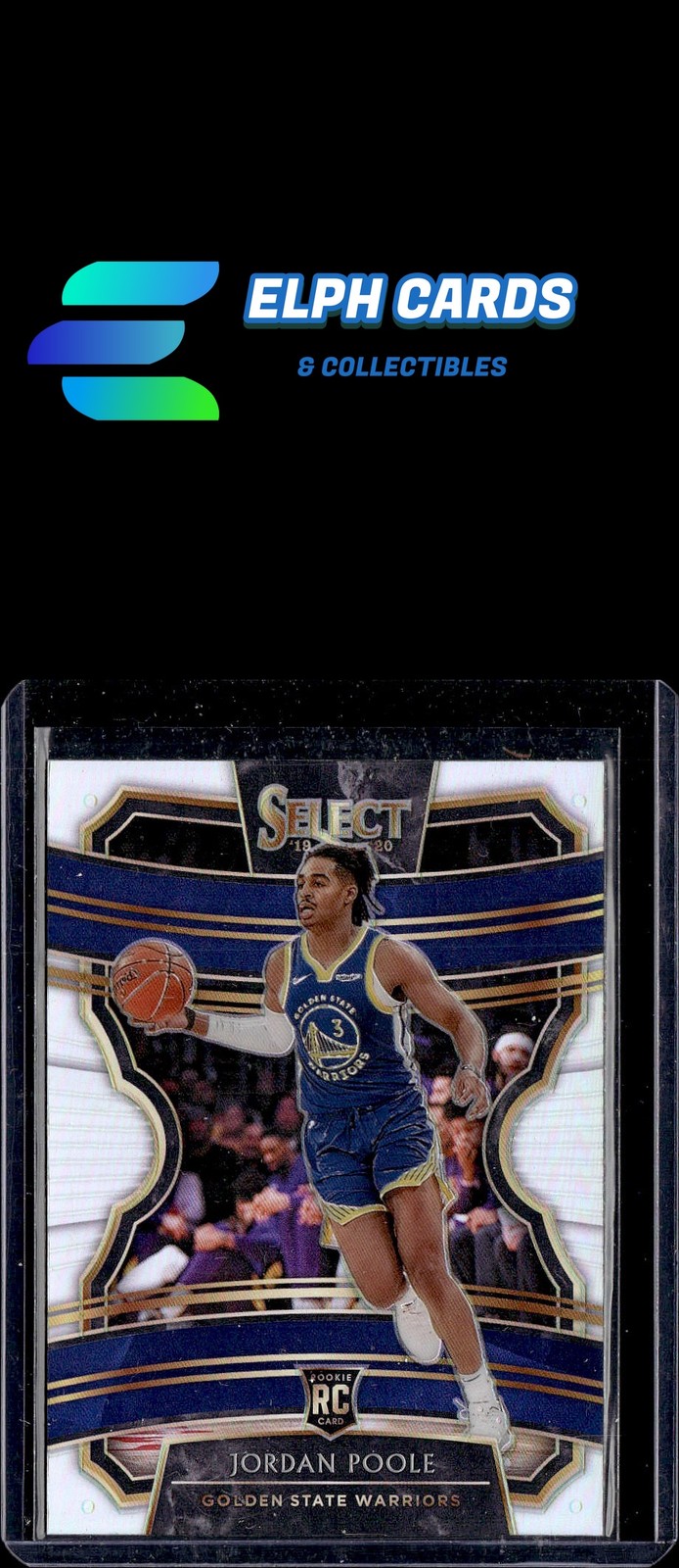 2019-20 Panini Select #94 Jordan Poole Silver Prizms