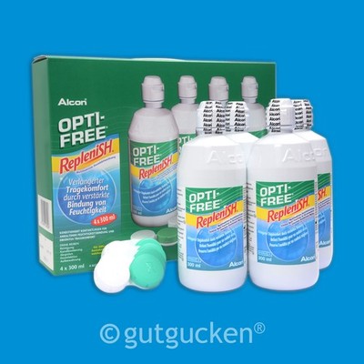 Opti-Free RepleniSH 8 x 300ml Pflegemittel All in One Kombilösung von Alcon