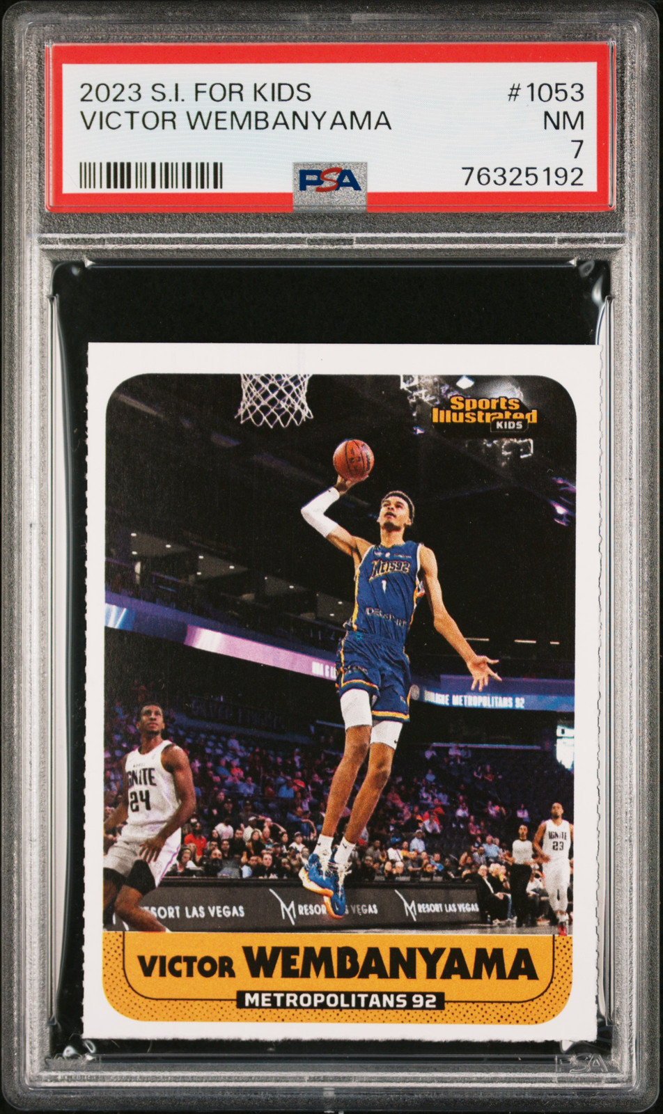2023 S.I. FOR KIDS #1053 VICTOR WEMBANYAMA PSA 7