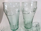 Coca-Cola Set Of 6 Libby Pebbled Green Glasses 6 1/2'' Tall, 14 Ounces — photo 4