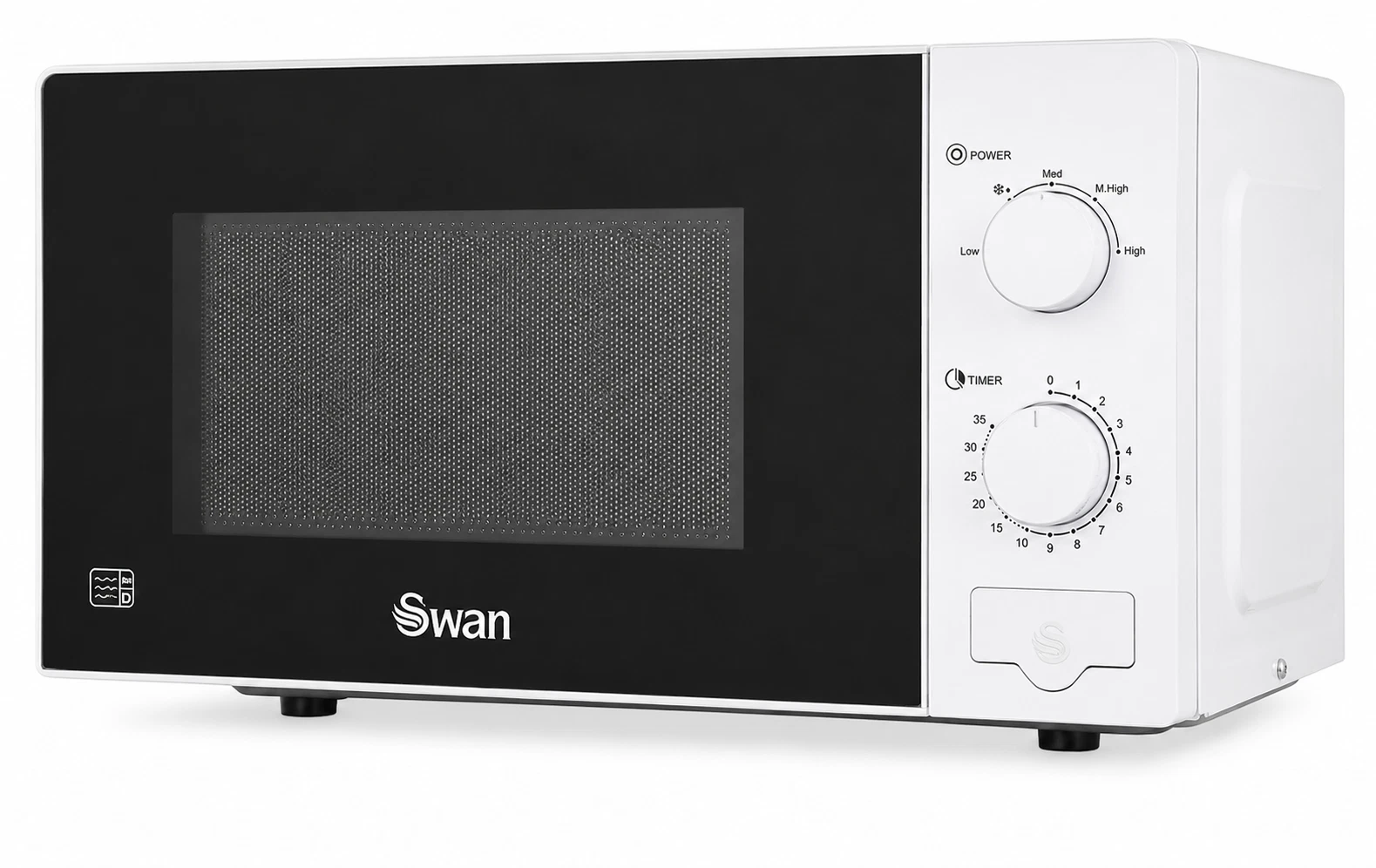 Swan SM22030W 20L 700W Manual Microwave White 6 Power Levels Defrost Timer Dials
Opens in a new wind
