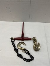 Ratchet Binder with 3/8? Grab & 1/2? Sling Hook One End & 2 Ft. G10 Chain