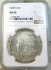 1878 S Morgan dollar NGC MS62 *VAM 118(old V36.3) dragon scales SCARCE in UNC!!*
