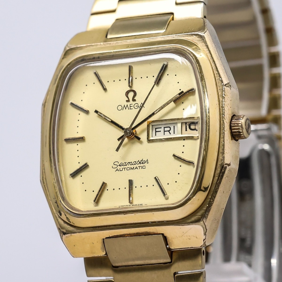 READ! *Vintage 1970s* OMEGA Seamaster Cal.1020 Automatic Day/Date