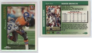 1997 Topps Chrome Refractor Shannon Sharpe #46 HOF