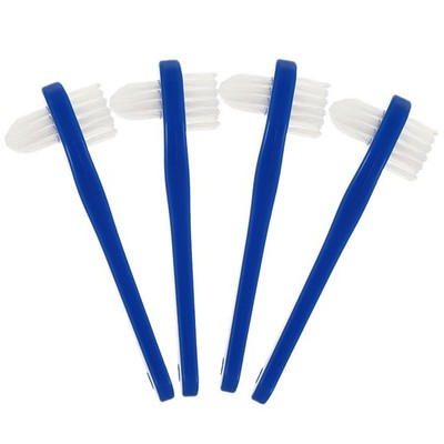 4 Pcs Zahnpasta Prothesenzahnbürste Einfarbige Reinigungsbürste Set