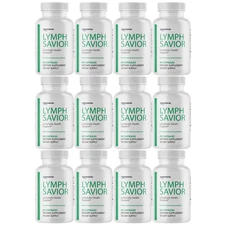 Lymph Savior Supplement Capsules for Lymphatic Health Support - 12 Bottles