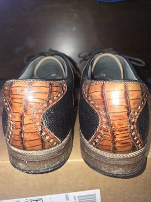 Footjoy Premiere Classics Leather Shoes Mens 9 D Golf Saddle  display picture 3