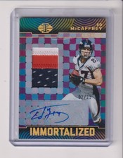 2024 ILLUSIONS IMMORTALIZED AUTOGRAPH JERSEY PATCH ED McCAFFREY 2/25 - BRONCOS