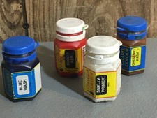 A33421 CITADEL COLOURS USED PAINT POTS 4 PK OOP GAMES WORKSHOP