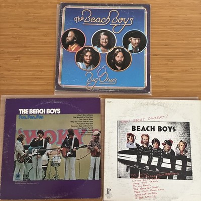 BEACH BOYS (Lot of 3 LPs) 15 Big Ones, Fun, Fun, Fun, & Concert all CLEANED VG+