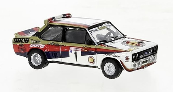 Brekina PKW Fiat 131 Abarth Warsteiner Von Walter RöHrl, HunsrüCk-Rallye 1980 22-image