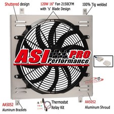 Aluminum Shroud 16 Fan Relay For 1966-1977 1974 Ford Bronco 4.7l 5.0l Cc522