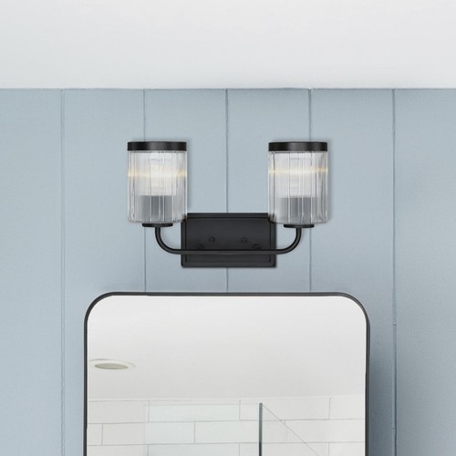 Designers Fountain D335M-2B-MB Aspen LED 16 inch Matte Black Vanity Wall Light - Picture 10 of 11