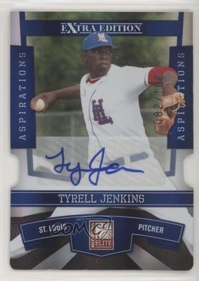 2010 Donruss Elite Extra Edition 82/100 Tyrell Jenkins #4 Auto 01wi